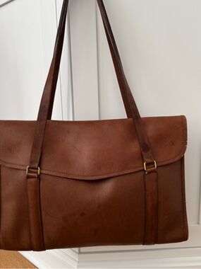 Vintage Coach Envelope Portfolio 5190 NYC Leather Shoulder Bag, Tote or Laptop